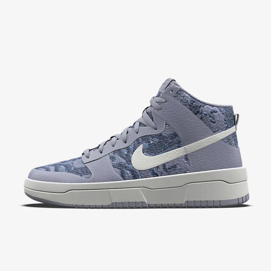 Giày Nike Dunk High Unlocked By You Nữ Xám